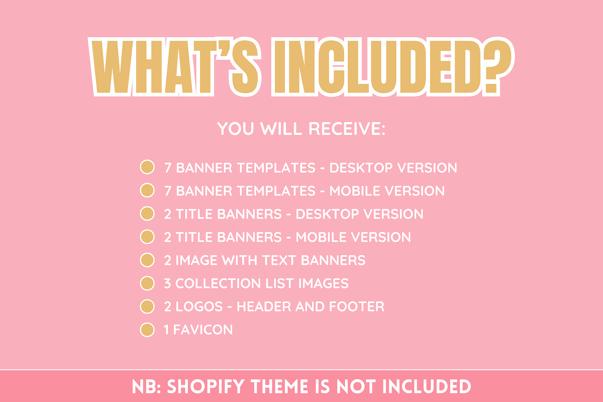 Cute Rose Gold Shop Banner Templates, a Shopify Template by SunshineStudioBoutique (Photo 2 of 9)
