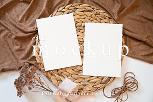 Double Boho 5x7 Card Mockup