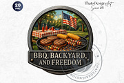 Fourth of July party Slogans PNG V1, a Seasonal Illustration by ThatsDesignArt (Thumbnail 8 of 10)