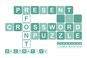 Crossword Puzzle - Tile Game Font, a Sans Serif Font by KiddoGlyphs Studio (Thumbnail 1 of 6)