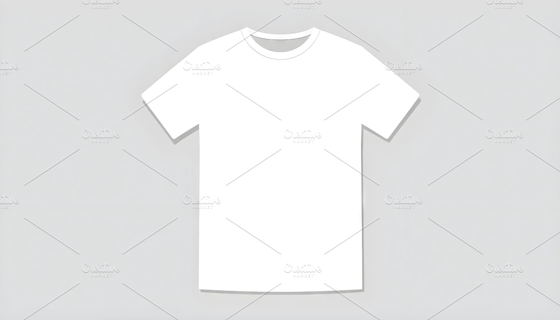 Flat Vector Blank T-Shirt Front View, a Photo by LOGOCREATIVE