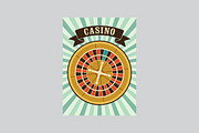 Casino vintage poster., a Decorative Illustration by PoPaShop (Thumbnail 12 of 15)