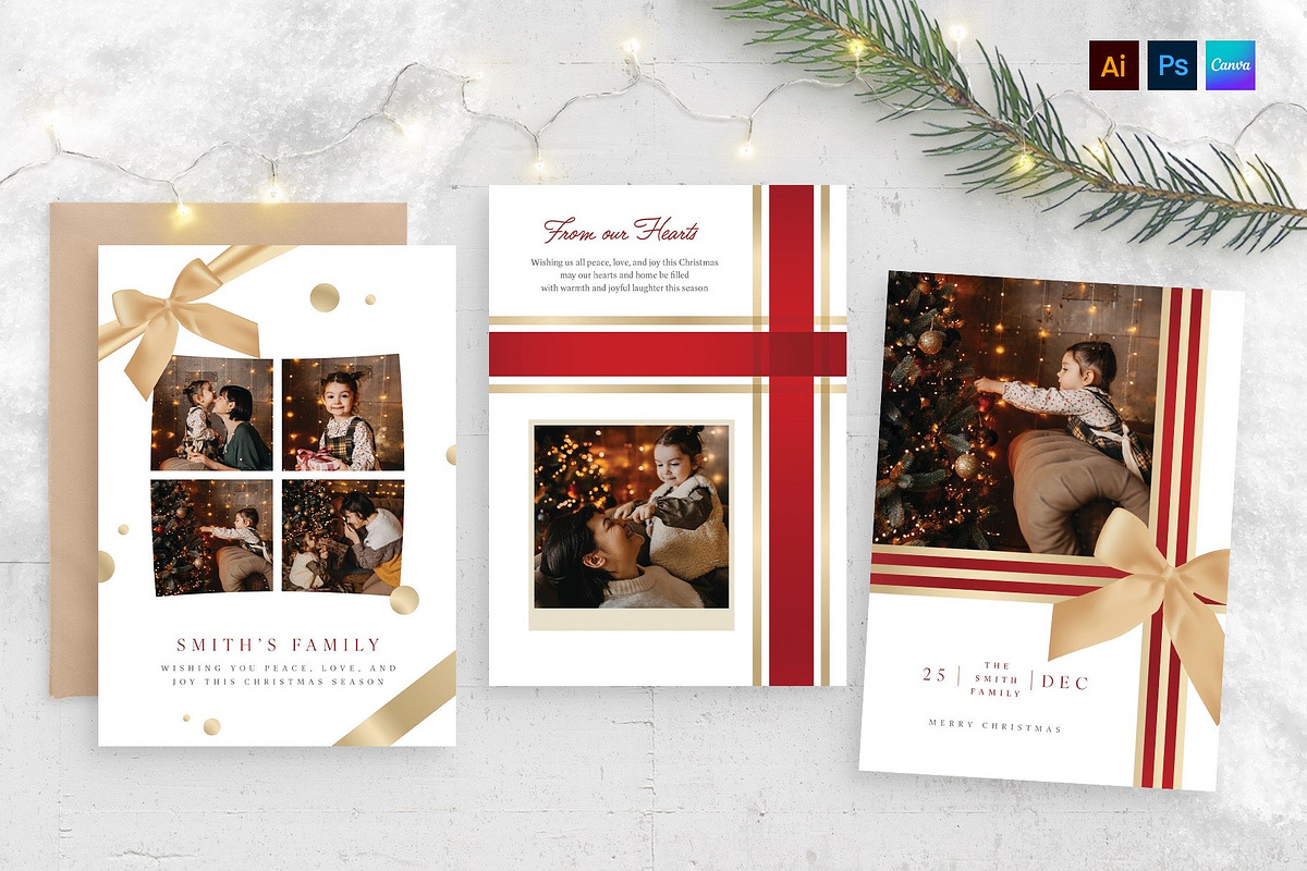 Christmas Photo Card Template, a Stationery Template by BrandPacks (Photo 1 of 4)