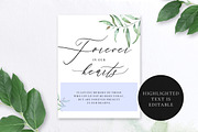 Forever in Our Hearts Sign, Aurora, an Invitation Template by Alice Bluefox (Thumbnail 5 of 6)
