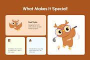 90 Owl Illustration Bundle, an Animal Illustration by Brickclay (Thumbnail 2 of 9)