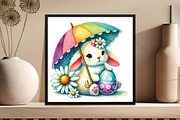 Easter Bunny Sublimation Clipart, an Illustration by DreamCafeArt (Thumbnail 5 of 5)