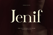 Jenif Elegant Serif Font, a Serif Font by Perfectype (Thumbnail 1 of 8)