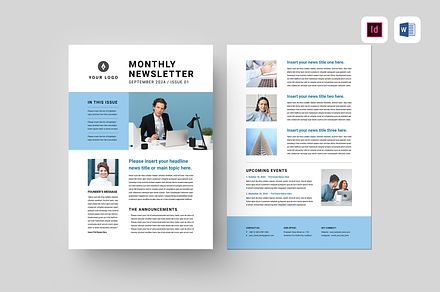 Newsletter Template, a Magazine Template by Leaflove