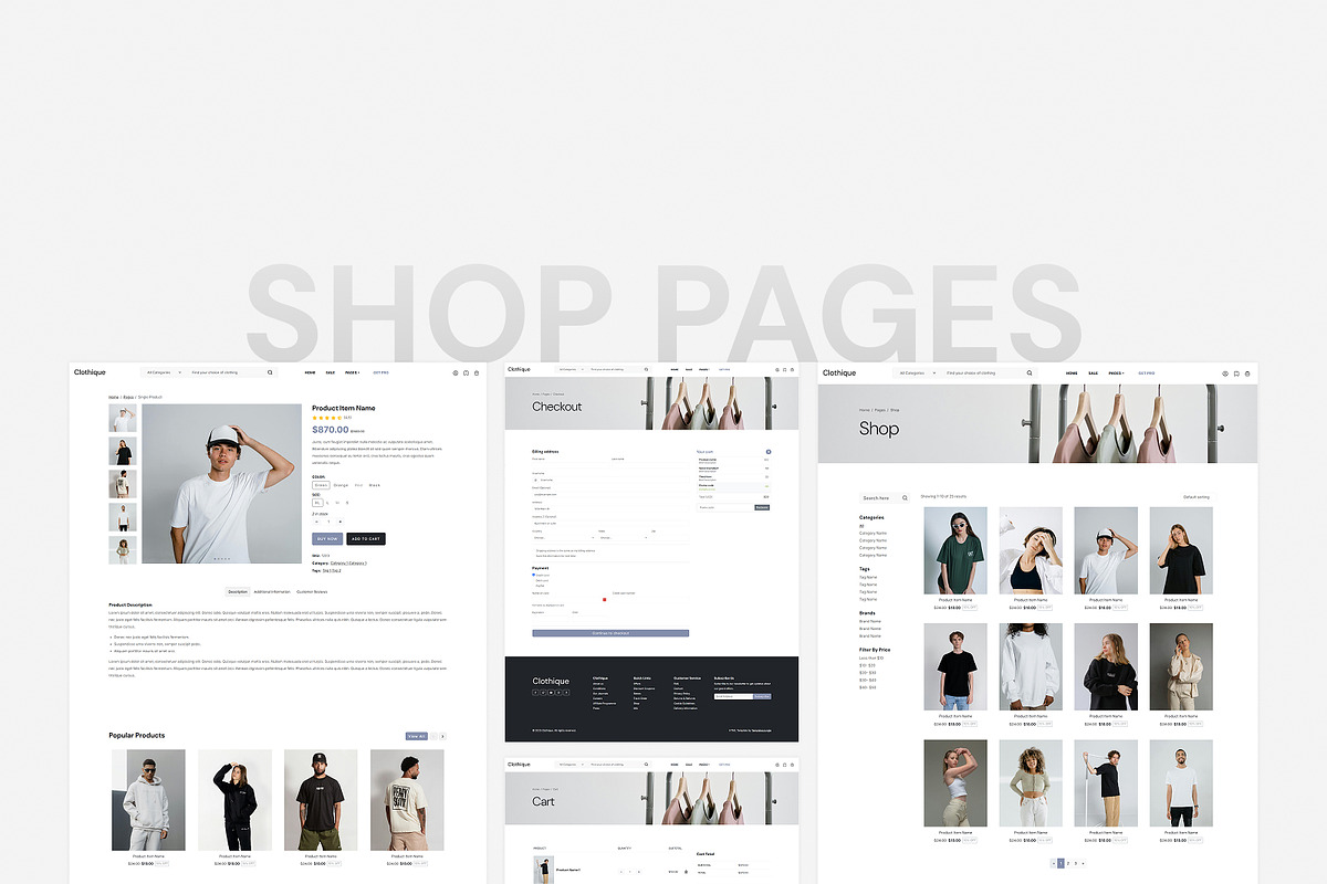 Clothique - eCommerce Store HTML preview 4