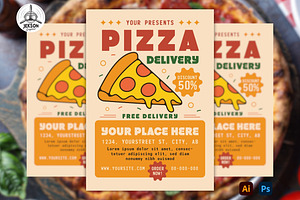 Pizza Delivery Flyer Template