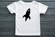 Rocket Silhouette SVG, a Technology Illustration by newminddesign (Thumbnail 7 of 10)