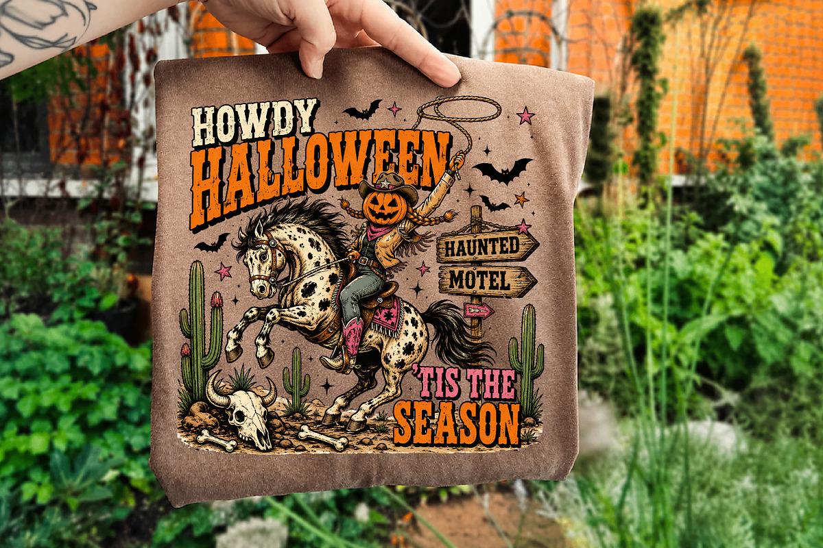 Howdy Halloween PNG, Western Cowboy, a Seasonal Illustration by Libby Wishes (Photo 3 of 4)