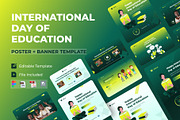Education Poster & Banner Templates, a Poster Template by Sujun Baidyaa (Thumbnail 1 of 8)