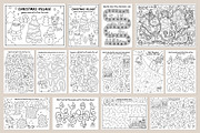 Christmas village coloring games, an Education Illustration by Lexi Claus (Thumbnail 2 of 15)