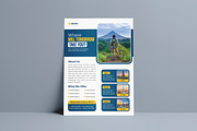 Modern Travel Agency Flyer Template, a Flyer Template by vectorlnk (Thumbnail 2 of 4)