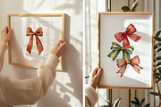 Watercolor Christmas Festive Bows, a Decorative Illustration by ThaismotaCreativeCo (Thumbnail 5 of 9)