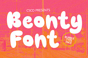 Beonty – Bubble Font, a Sans Serif Font by Craft Supply Co. (Thumbnail 1 of 8)