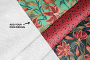 Three Cotton Fabrics Mockup, a Household Mockup by Andrea Muller (Thumbnail 2 of 7)