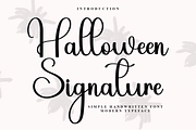 Halloween Signature, a Handwritten Font by InermediaSTUDIO (Thumbnail 1 of 7)
