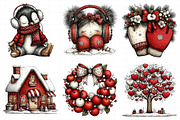 Whimsical Winter Clipart Bundle, an Illustration by Daily.Designs (Thumbnail 4 of 5)
