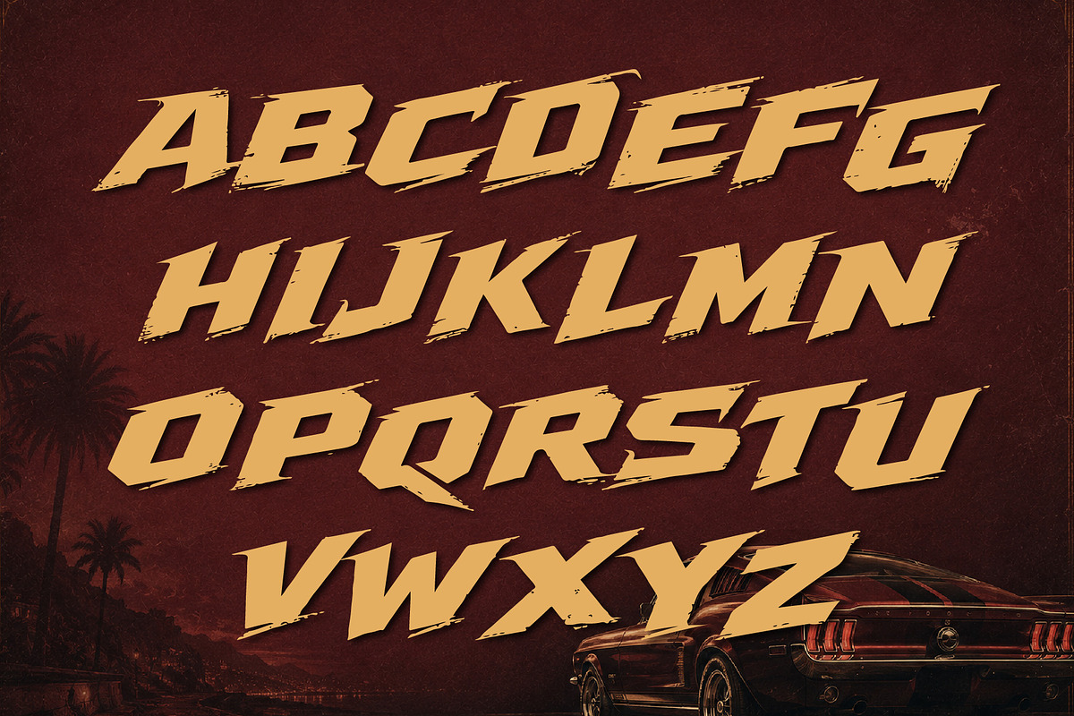 RageTrack - Fast Action Speed, a Sans Serif Font by HypeWorksCo (Photo 14 of 15)