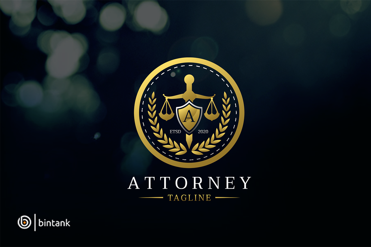 Luxury Attorney Logo, a Branding & Logo Template by Bintank Studio (Photo 1 of 2)