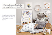 Baby Shower Watercolor Collection, a Decorative Illustration by WatercolorElena (Thumbnail 12 of 12)
