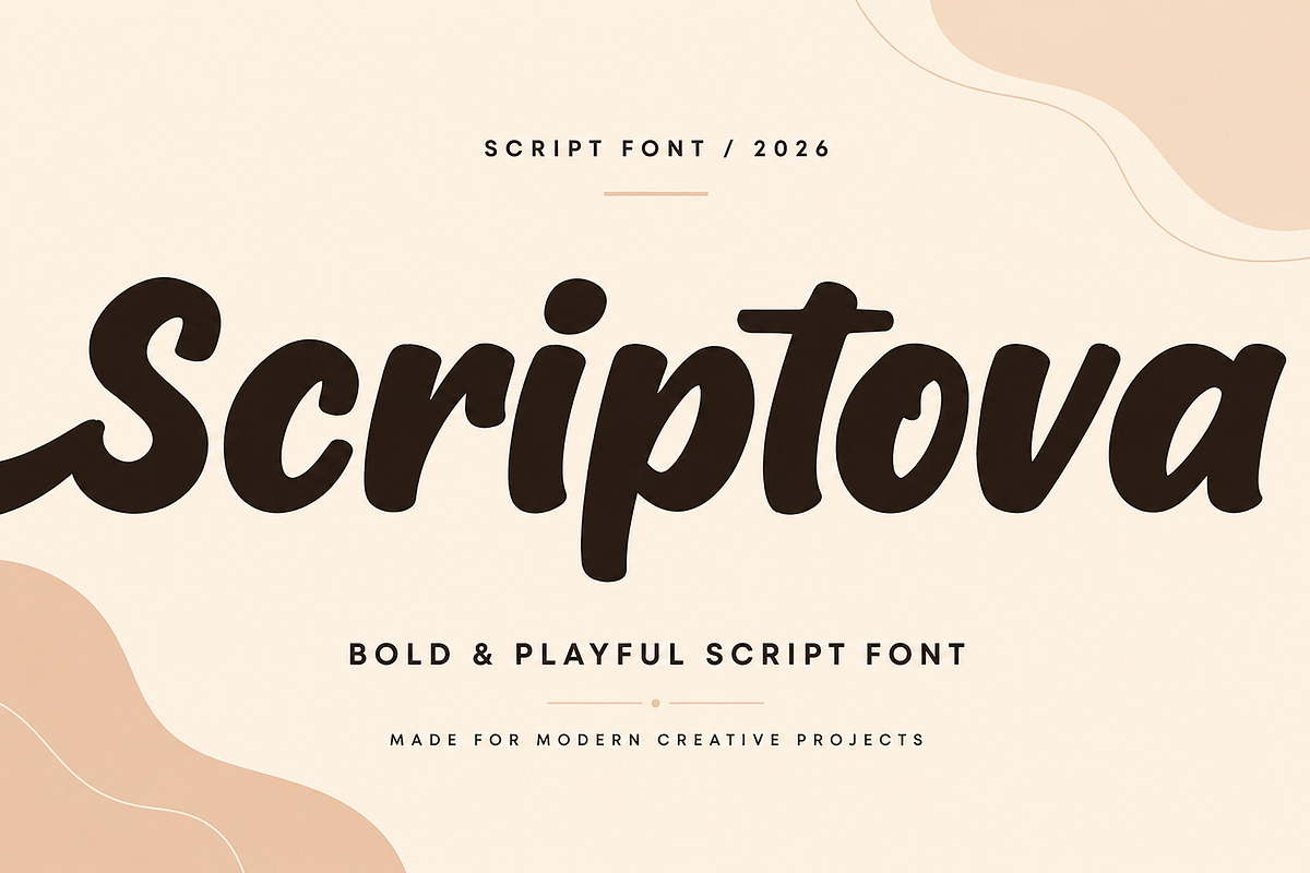 Scriptova, a Script Font by Wow Magic (Photo 1 of 6)
