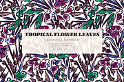Hand-drawn Tropical Flower Patterns, a Pattern Graphic by ASTUDIO (Thumbnail 1 of 7)