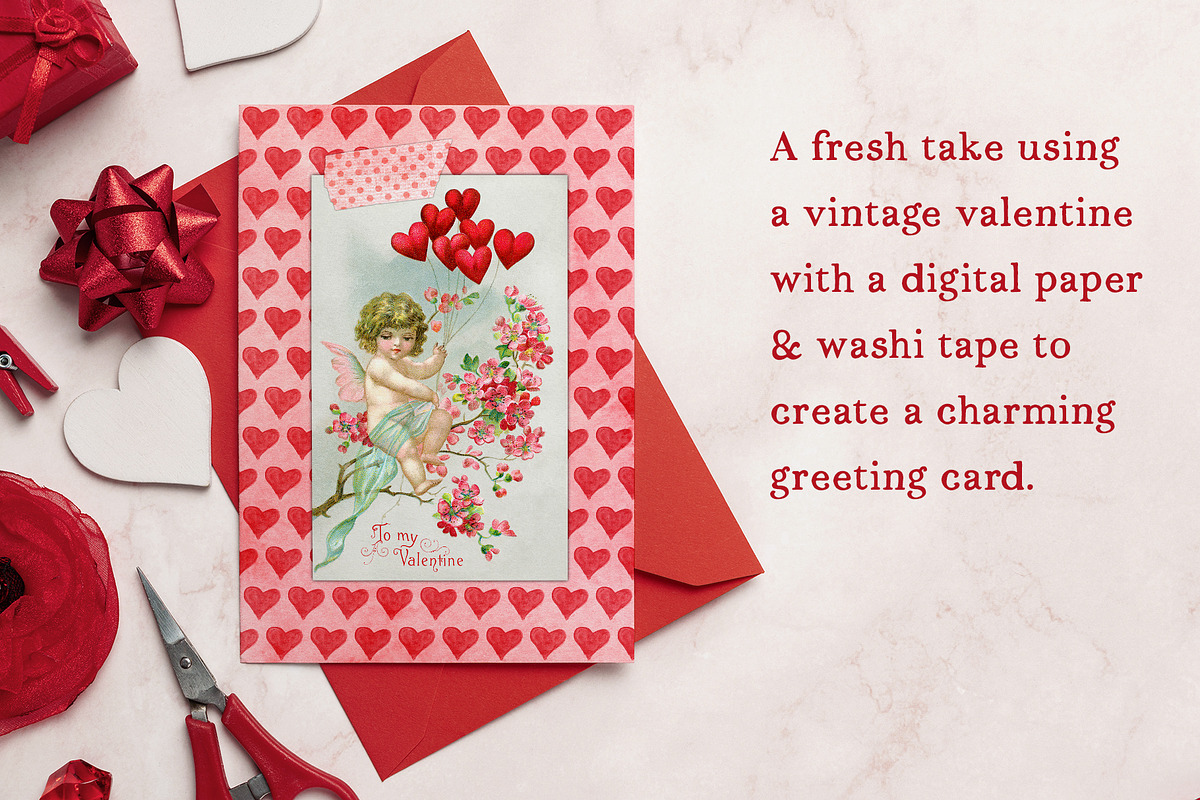 Vintage Valentine Illustrations, an Illustration by French Kiss Collections (Photo 10 of 13)