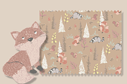 Woodland Cute Animals Pattern, a Pattern Graphic by Lady Bruniere Design (Thumbnail 3 of 15)