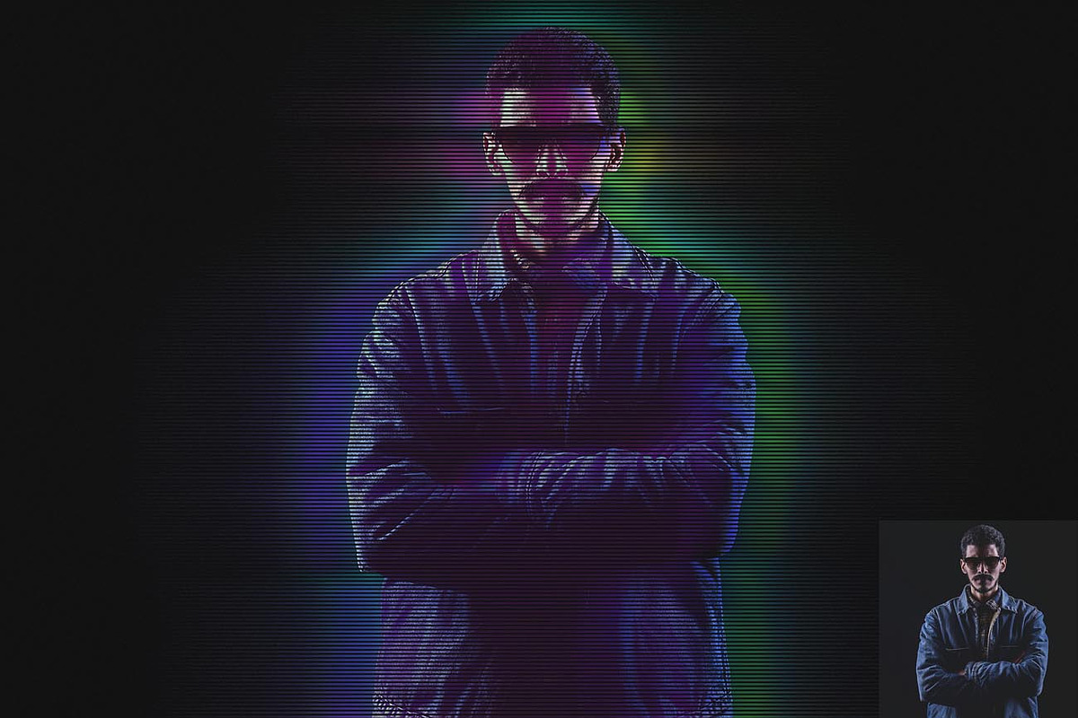 Ultra Neon Hologram FX Ps Action, an Action Add-On by Studio Retouch (Photo 11 of 14)