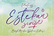 Esteban Script, a Script Font by JROH Creative (Thumbnail 1 of 11)