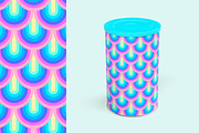 NEON RAINBOW patterns set, a Pattern Graphic by Slanapotam (Thumbnail 3 of 5)