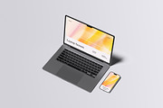 Phone And Laptop Mockup, a Device Mockup by Riel Concept (Thumbnail 7 of 8)