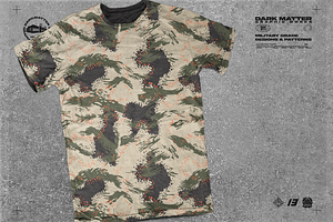 Seamless Spotted Camouflage Pattern