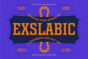 Exslabic, a Slab Serif Font by graphicook (Thumbnail 1 of 10)
