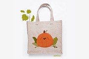Happy pumpkins. Clipart and patterns, an Illustration by Baranovska (Thumbnail 6 of 7)