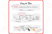New Year Doodles - Dingbats Font, a Symbol Font by WADLEN (Thumbnail 4 of 8)