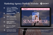 Marketing Agency Portfolio Website, a Squarespace Template by Warmsoulgallery (Thumbnail 5 of 11)