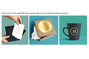 Ornate Gold Circle Frames, a Background Graphic by Melissa Held Designs (Thumbnail 2 of 5)