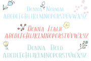 Donna - A Fun All Caps Font, a Serif Font by WanderlustLens (Thumbnail 4 of 7)