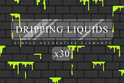 30 Dripping Liquids, a Decorative Illustration by UoaHH (Thumbnail 1 of 2)