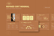 Refined Grit Minimal - Google Slide, a Presentation Template by AQR Studio (Thumbnail 1 of 3)