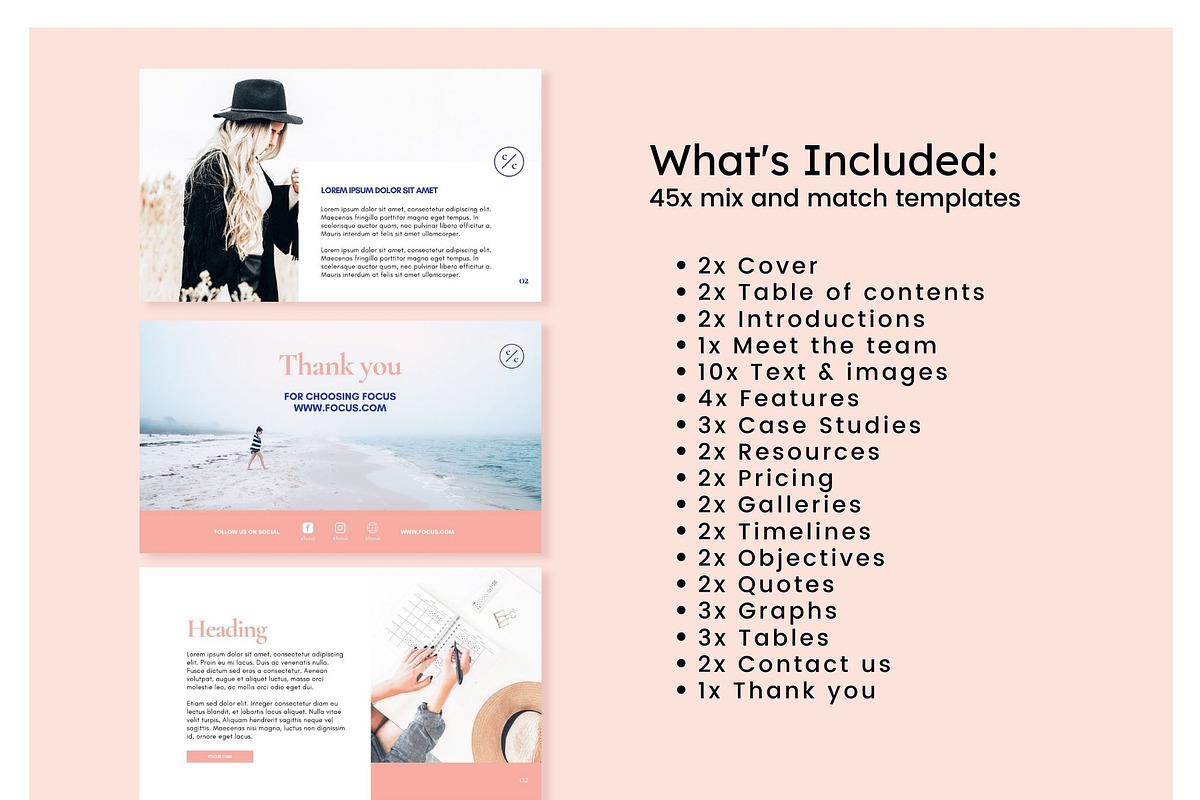 Focus Webinar, Course, Presentation, a Presentation Template by Cultive Creative (Photo 3 of 13)