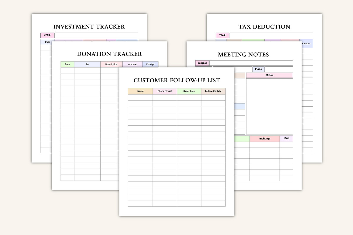 2026–2027 Craft Business Planner, a Stationery Template by Designmela01 (Photo 8 of 10)