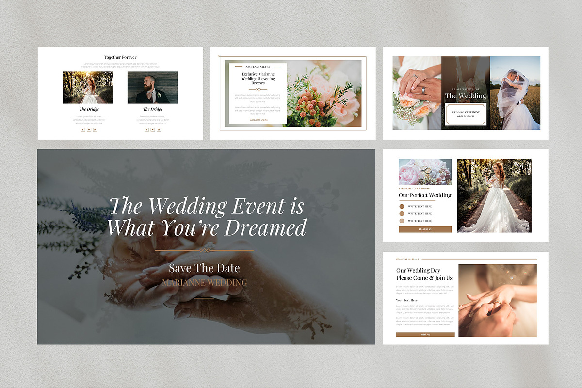 Marianne - Wedding Keynote Template, a Presentation Template by FBSCreative (Photo 4 of 5)