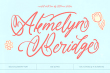 Akmelyn Beridge Bold Calligraphy
