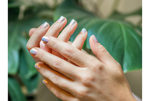 Pink Manicure Hands with Light, a Beauty & Fashion Photo by Fascinadora