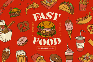 Fast Food Illustration Assets